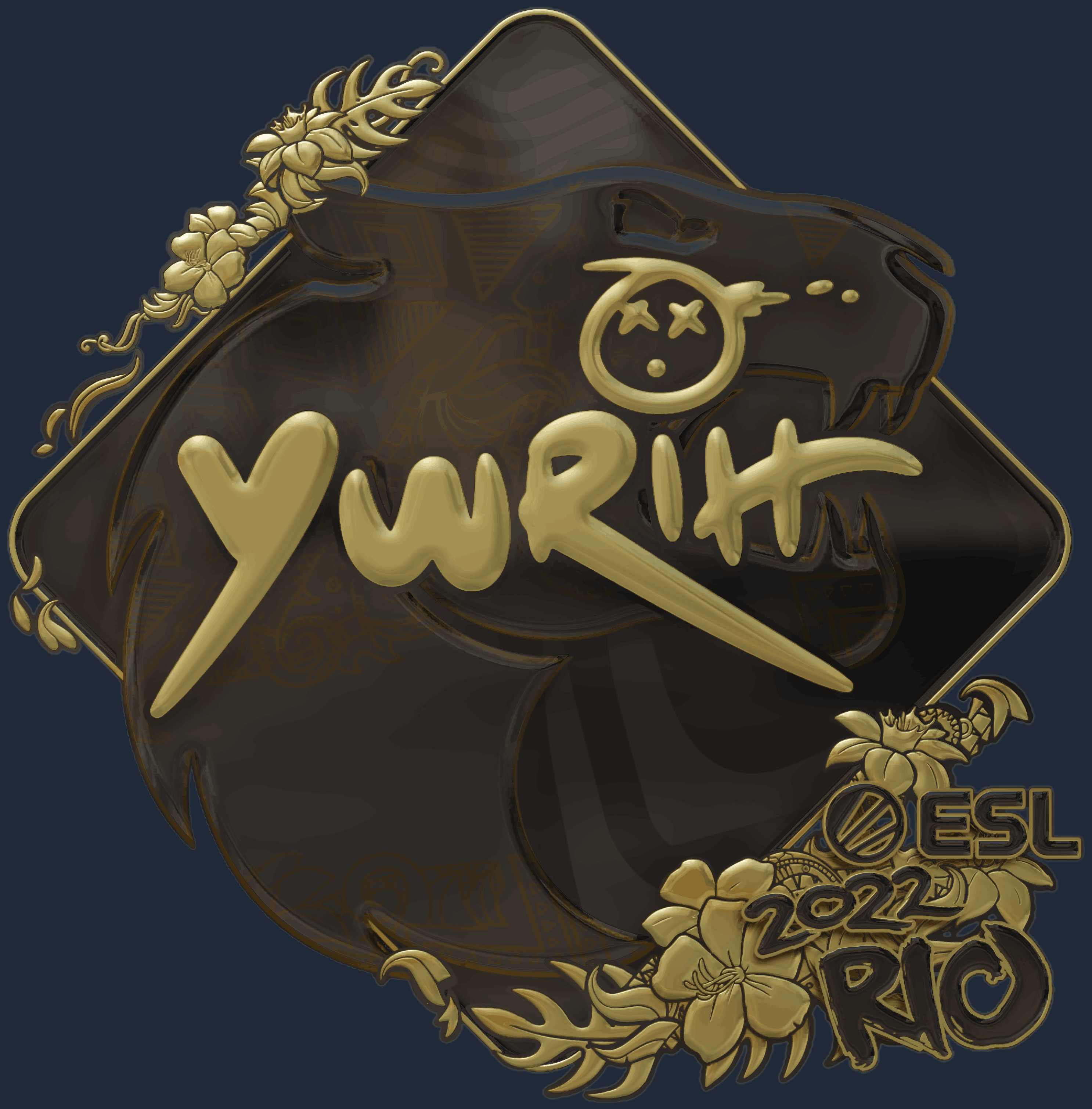 Yuurih Sticker Sticker | yuurih (ゴールド) | Rio 2022