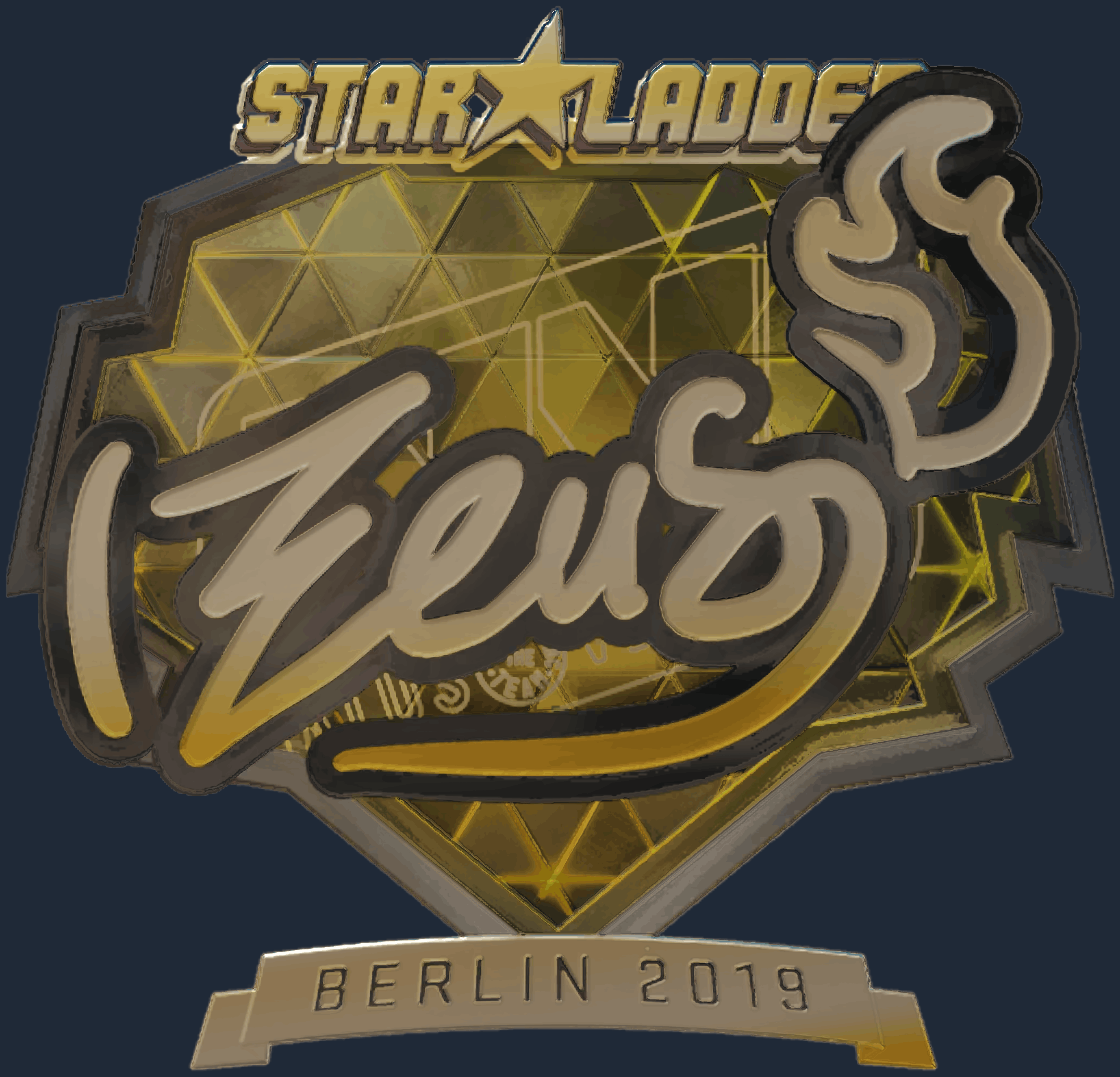Sticker | Zeus (Gold) | Berlin 2019