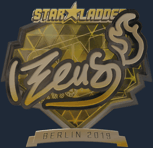 Sticker | Zeus (Gold) | Berlin 2019