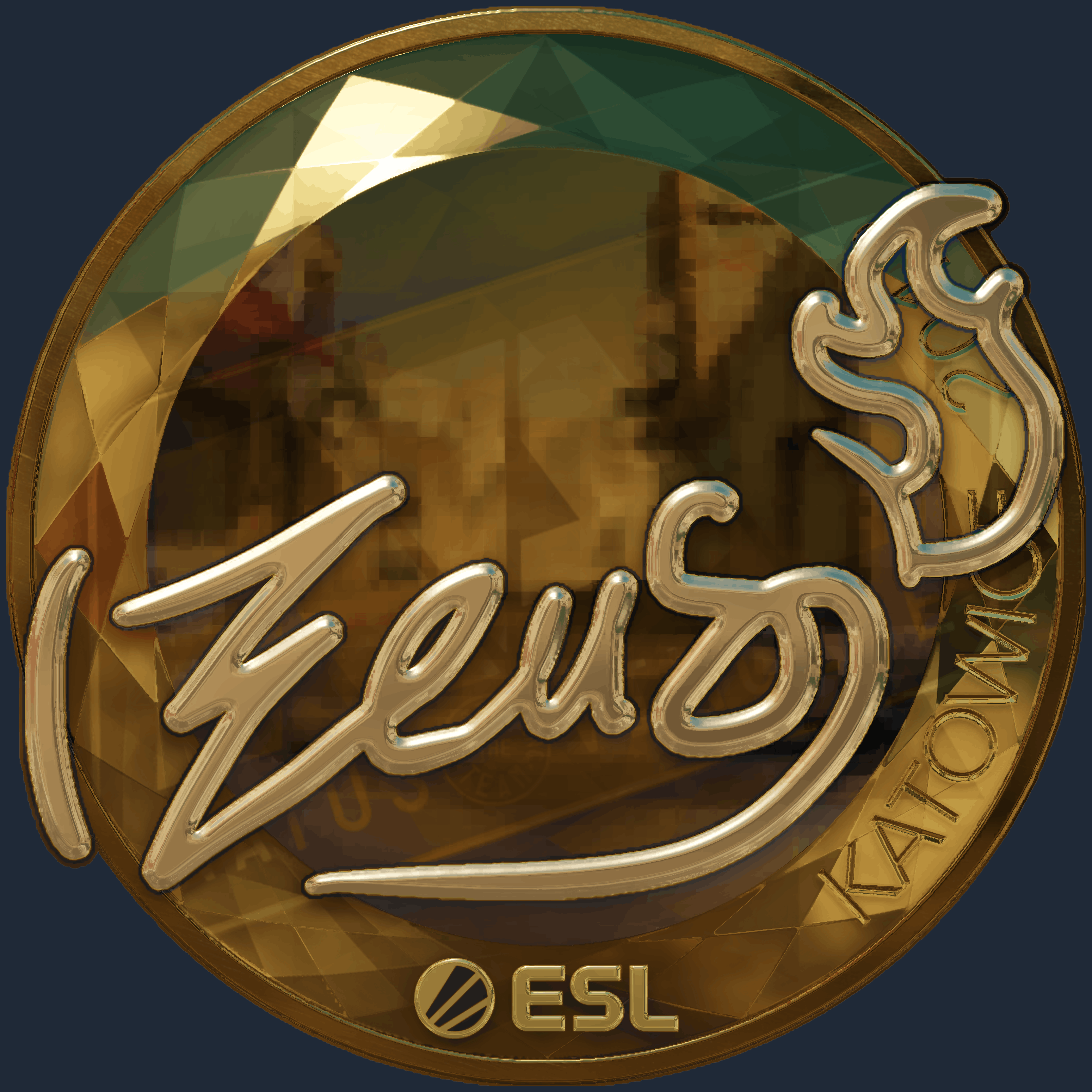 Sticker | Zeus (Gold) | Katowice 2019