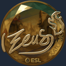 Sticker | Zeus (Gold) | Katowice 2019 image