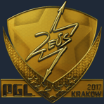 Sticker | Zeus (Gold) | Krakow 2017