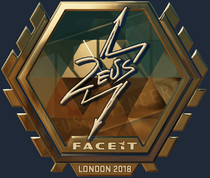 Sticker | Zeus (dorada) | Londres 2018