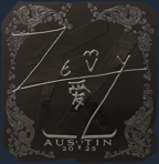 Sticker | zevy (Foil) | Austin 2025