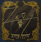 Sticker | zevy (Gold) | Austin 2025