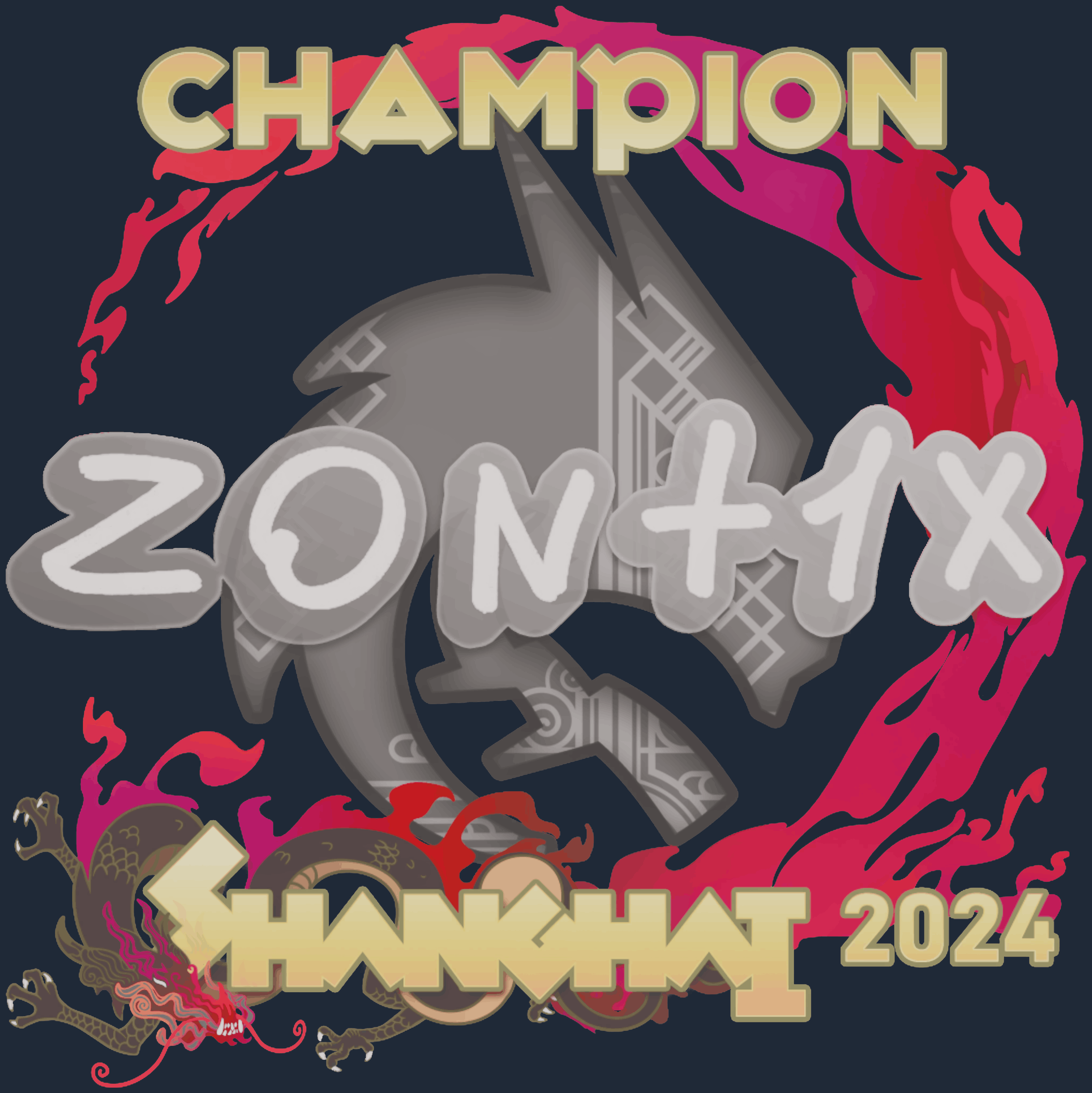 Sticker | zont1x (Champion) | Shanghai 2024