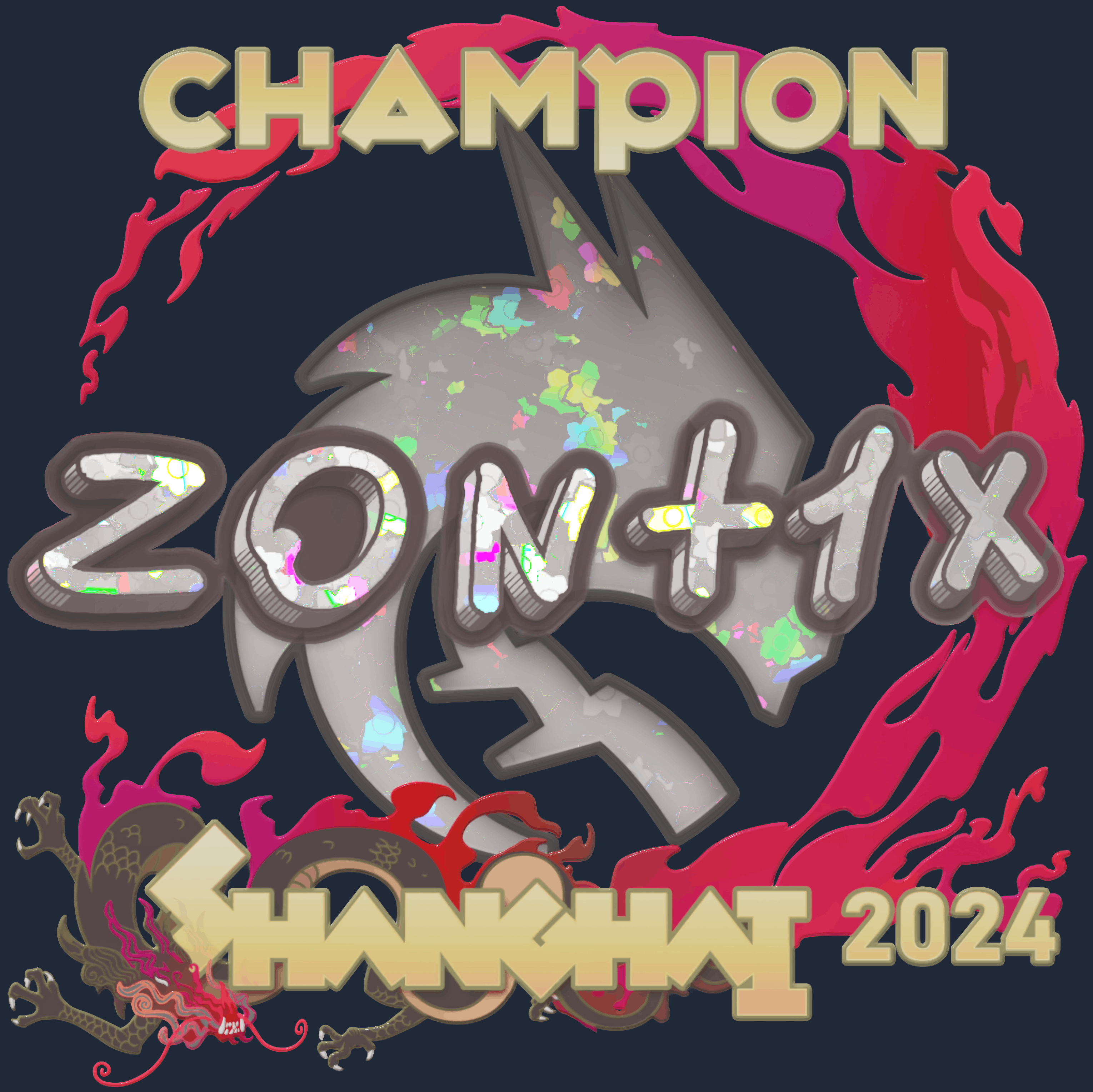 Sticker | zont1x (Glitter, Champion) | Shanghai 2024