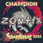Sticker | zont1x (Glitter, Champion) | Shanghai 2024