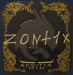 Sticker | zont1x (Gold) | Austin 2025