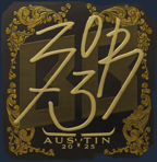 Sticker | zorte (Gold) | Austin 2025
