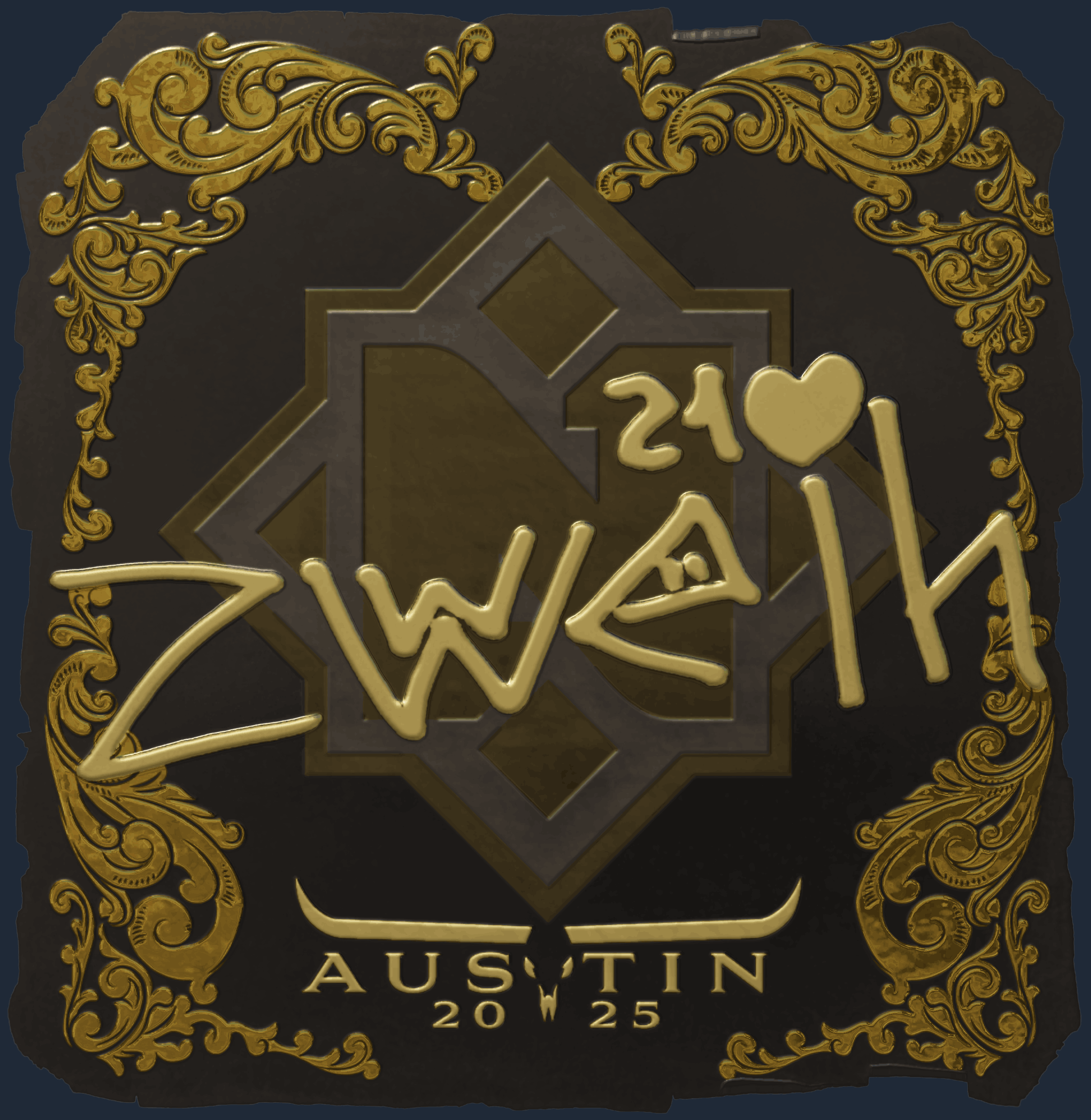 Sticker | zweih (Gold) | Austin 2025
