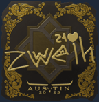 Sticker | zweih (Gold) | Austin 2025