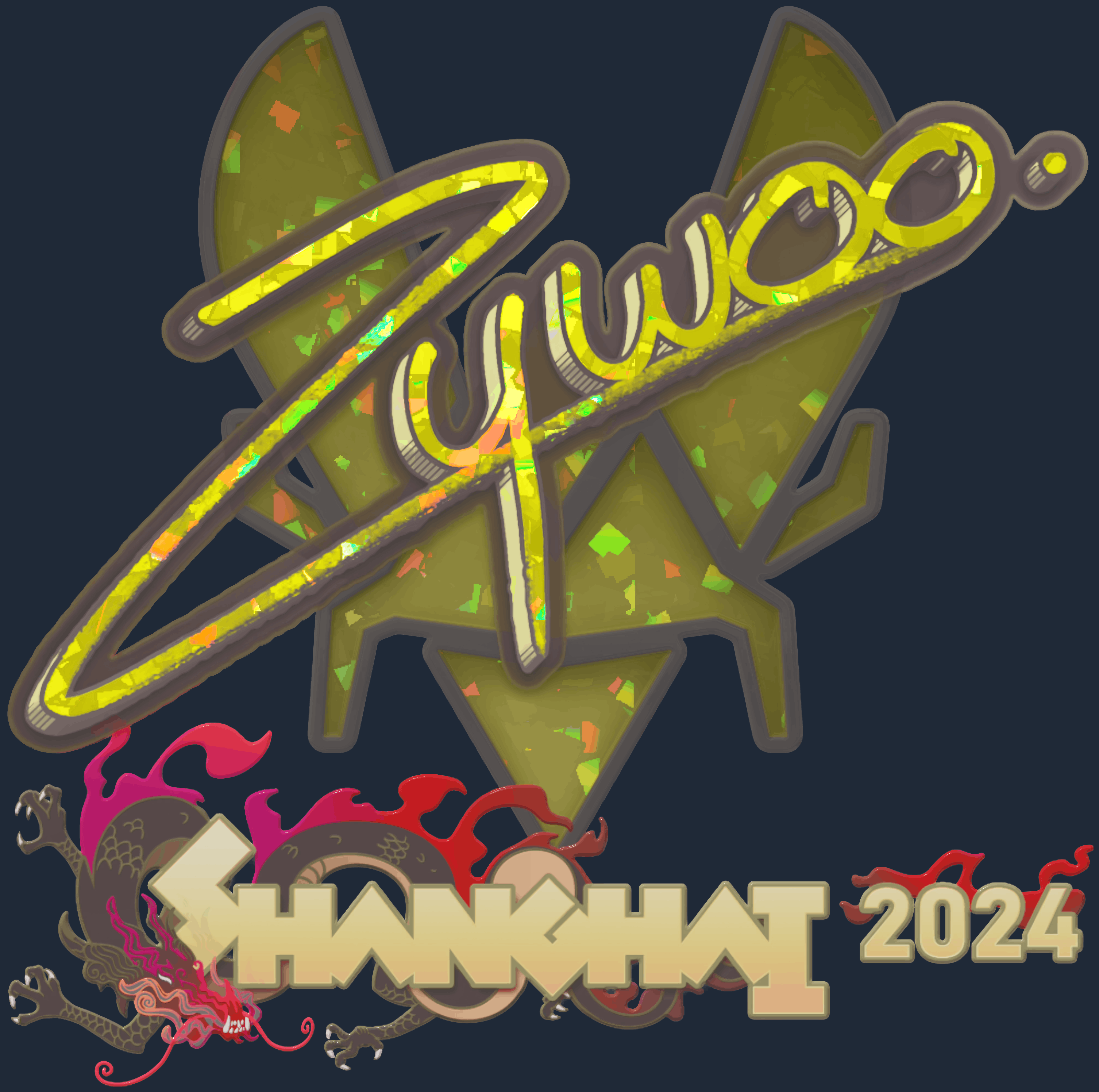 Sticker | ZywOo (Glitter) | Shanghai 2024