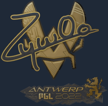 Sticker | ZywOo (Gold) | Antwerp 2022