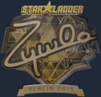 Sticker | ZywOo (Gold) | Berlin 2019 image