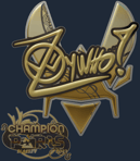 Sticker | ZywOo (Gold, Champion) | Paris 2023