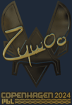Sticker | ZywOo (Gold) | Copenhagen 2024