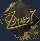 Sticker | ZywOo (Gold) | Rio 2022 Sticker | ZywOo (Gold) | Rio 2022 image