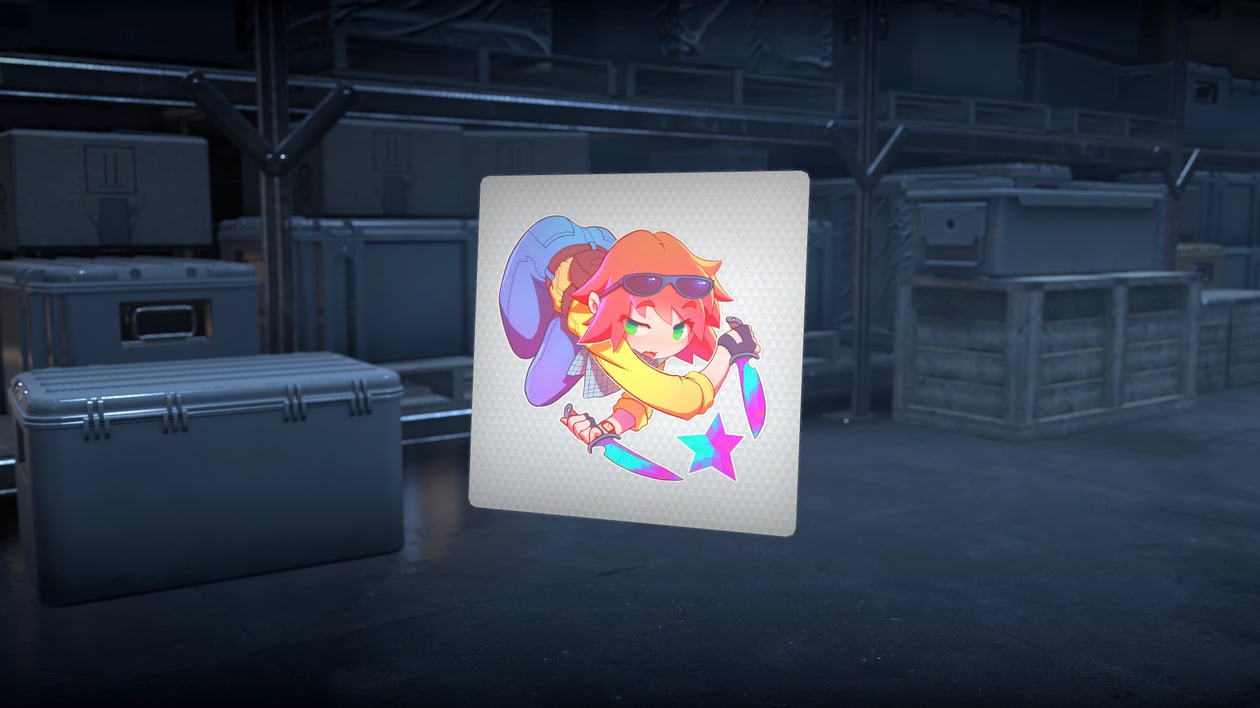 Preview image 2 of Sticker | Kawaii T (Holo)