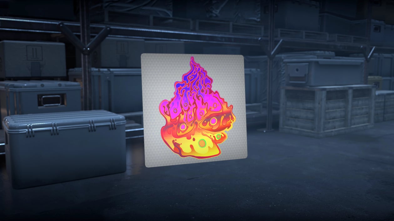 Preview image 3 of Sticker | Liquid Fire (Holo)