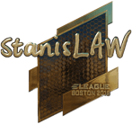Sticker | stanislaw (Gold) | Boston 2018 Sticker | stanislaw (Gold) | Boston 2018 image