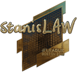 Sticker | stanislaw (Gold) | Boston 2018