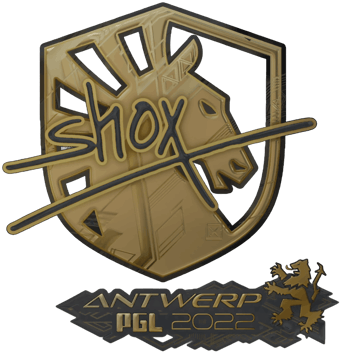 Sticker | shox (ゴールド) | Antwerp 2022