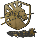 Sticker | shox (Gold) | Antwerp 2022