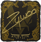 Sticker | ZywOo (Gold) | Austin 2025