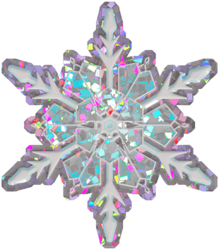 Sticker | 雪花（炫光）