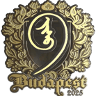 Sticker | nin9 (Gold) | Budapest 2025 image