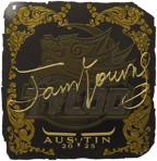Sticker | JamYoung (Gold) | Austin 2025