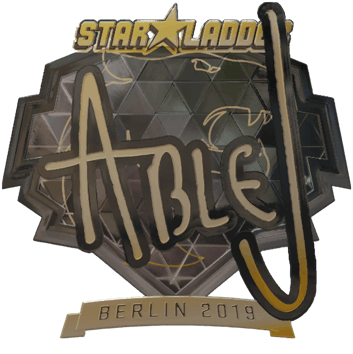 Sticker | ableJ (Gold) | Berlin 2019