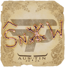 Sticker | snow | Austin 2025 image