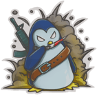 Sticker | War Penguin image