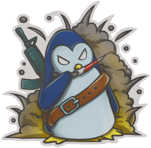 Sticker | War Penguin