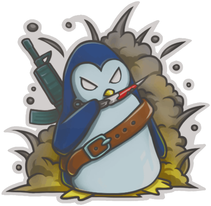 Preview image 1 of Sticker | Sotapingviini