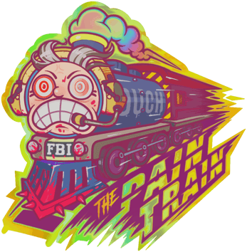 Adesivo | Lá Vem o Trem (Holográfico)