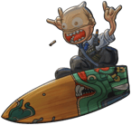 Sticker | Fire Serpent Surf K Sticker | Fire Serpent Surf K image