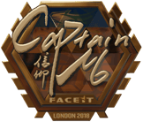 Sticker | captainMo (Gold) | London 2018 image