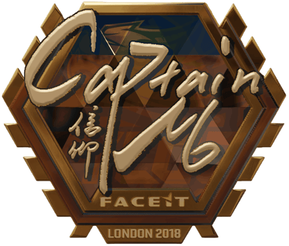 Sticker | captainMo (kulta) | Lontoo 2018