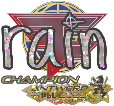 Sticker | rain (brokatowa, mistrz) | Antwerpia 2022