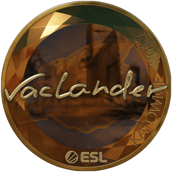 Sticker | wayLander (złota) | Katowice 2019