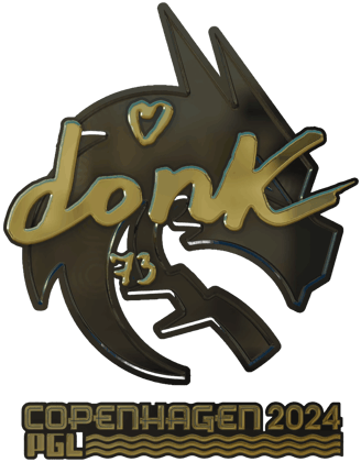 Sticker | donk (Altın) | Kopenhag 2024