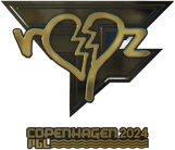 Sticker | ropz (Gold) | Copenhagen 2024 image