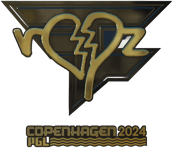 Sticker | ropz (Gold) | Copenhagen 2024