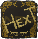 Sticker | HexT (Gold) | Austin 2025 Sticker | HexT (Gold) | Austin 2025 image