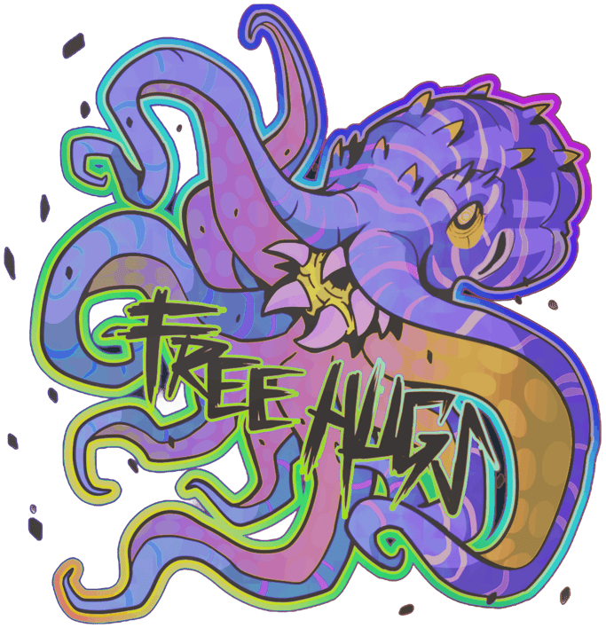 Preview image 1 of Sticker | Free Hugs (Holo)