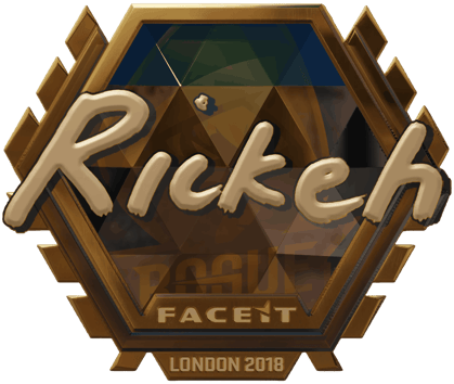 Sticker | Rickeh (Gold) | London 2018
