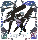 Sticker | zevy (Holo) | Austin 2025 image